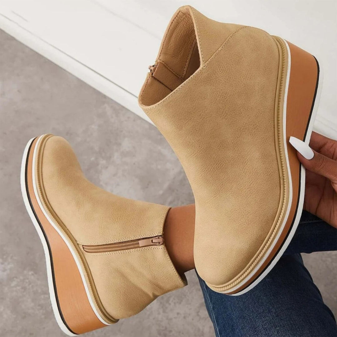Levoire | Bottes en cuir avec fermeture éclair