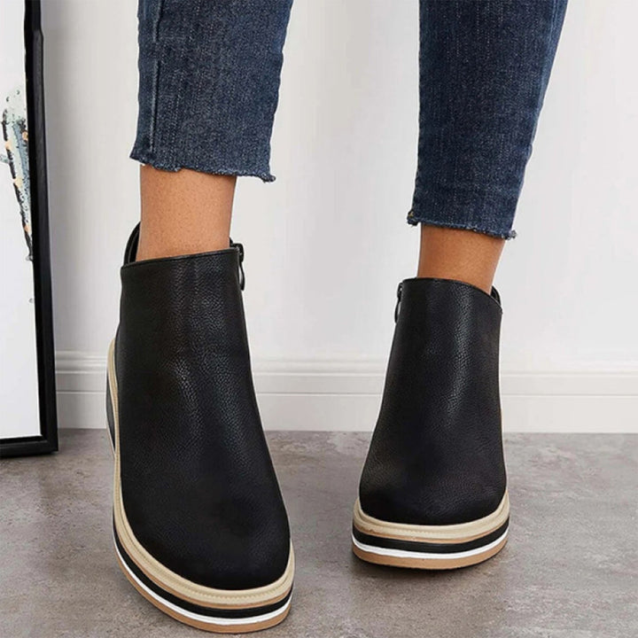 Levoire | Bottes en cuir avec fermeture éclair