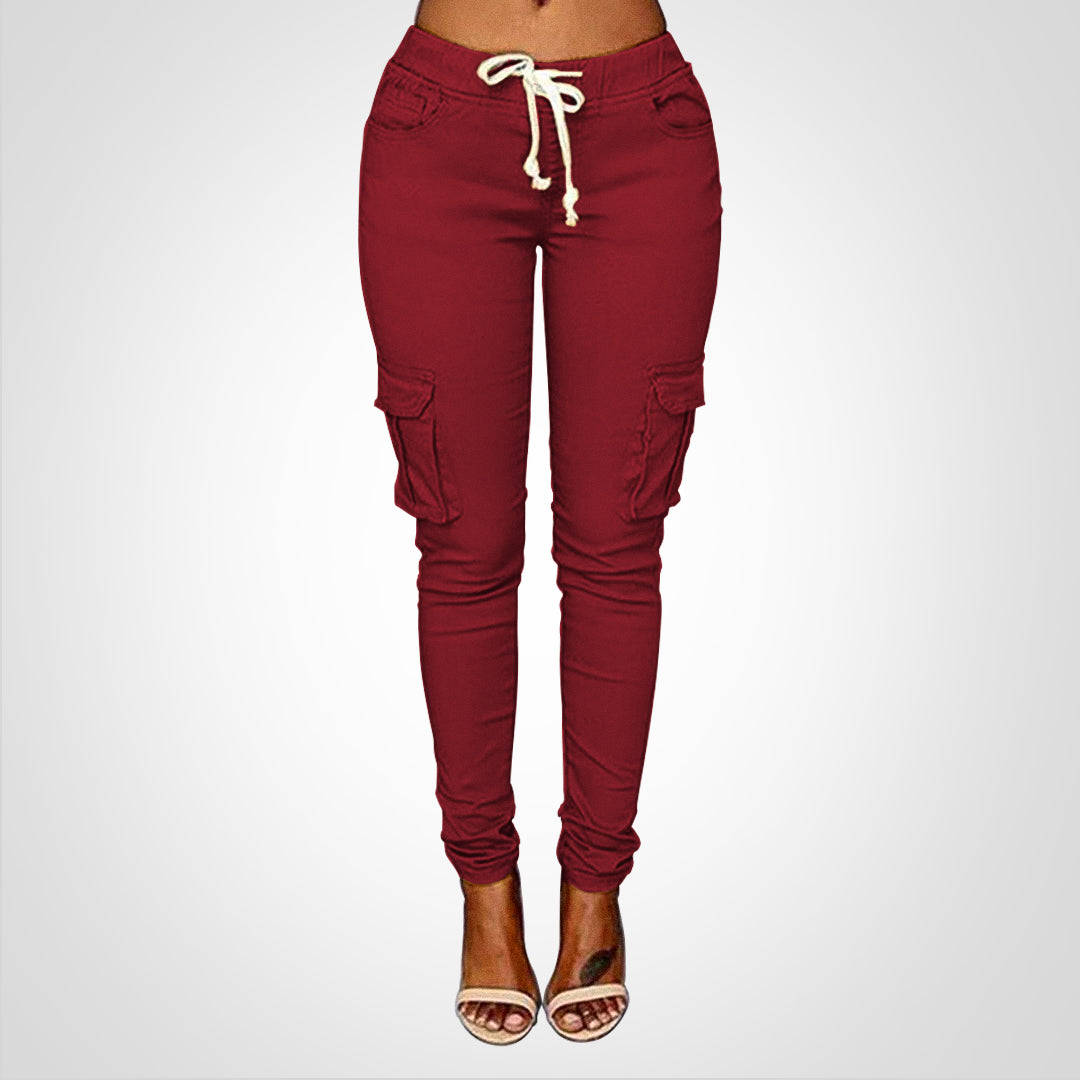 Levoire | Pantalons Ajustables À Élastique Bourgogne