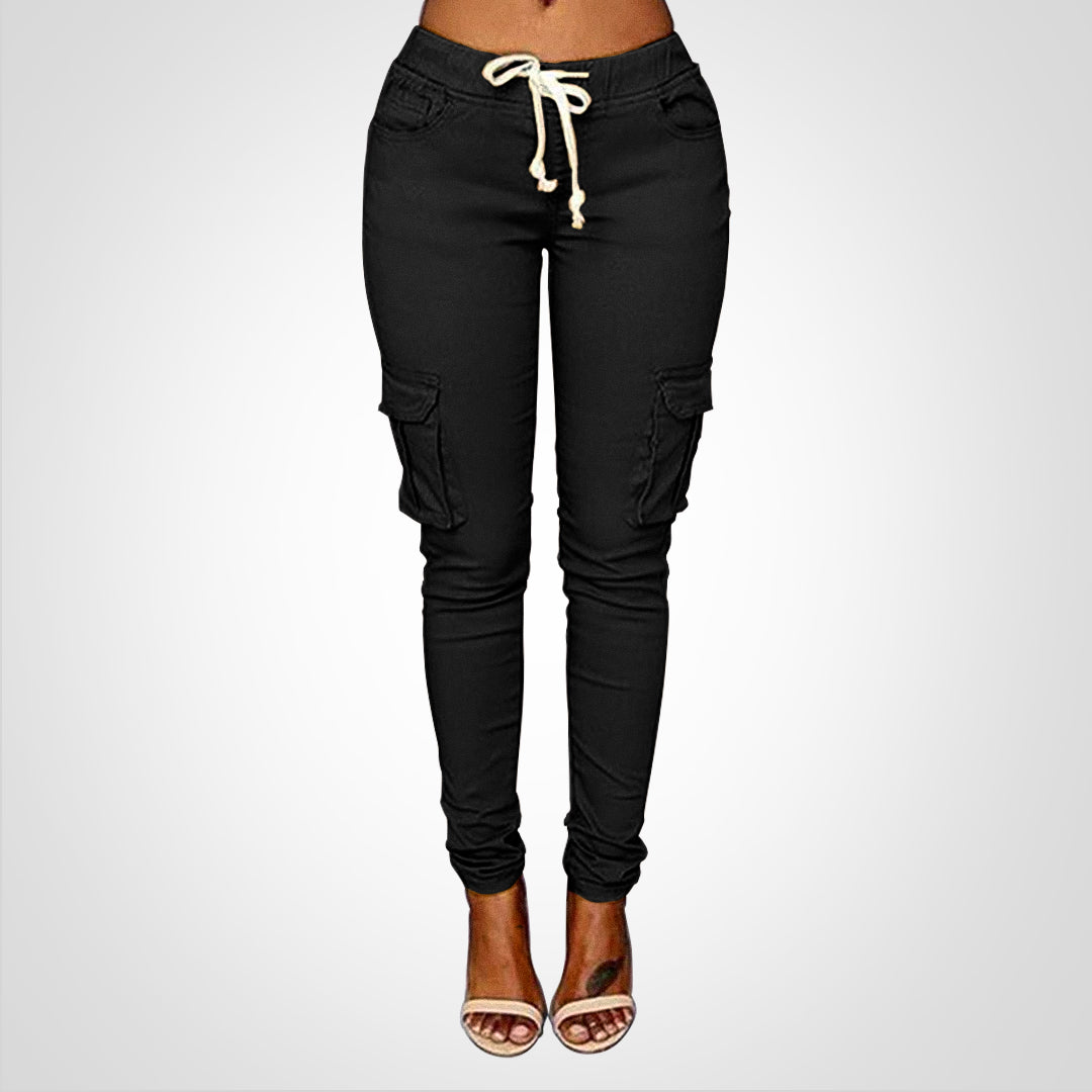 Levoire | Pantalons Ajustables À Élastique Noir