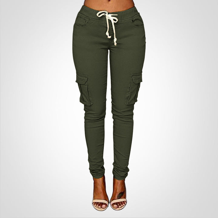Levoire | Pantalons Ajustables À Élastique vert kaki