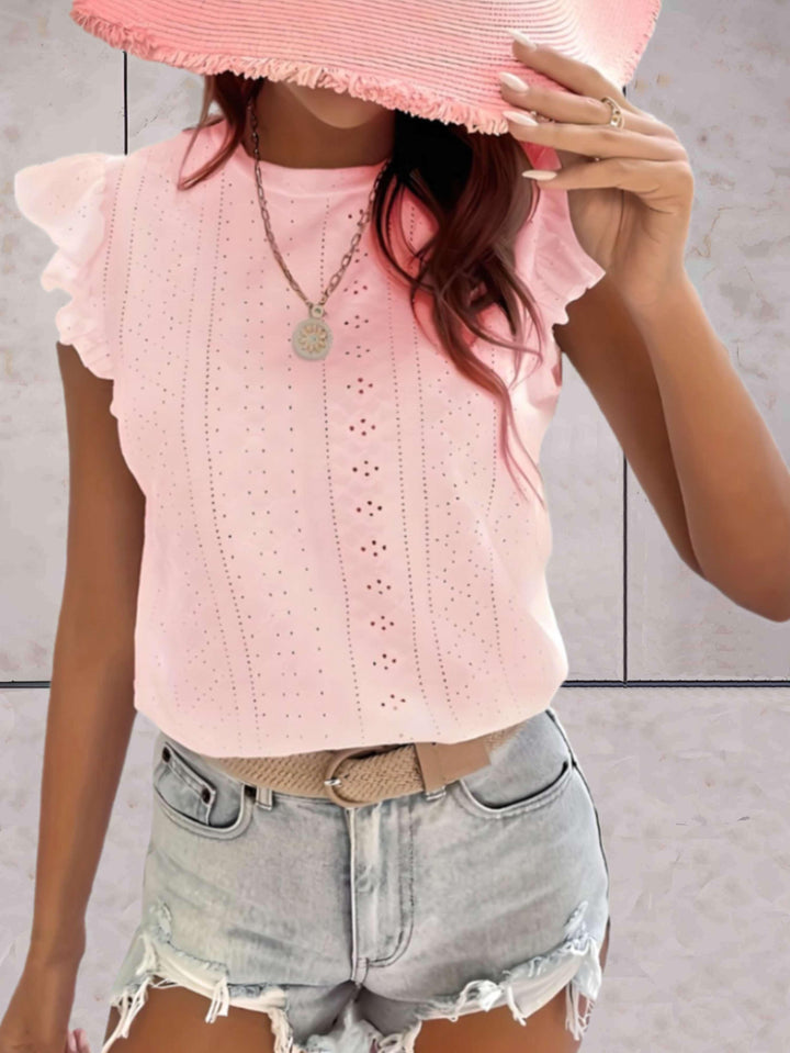 Levoire | Chemise De Loisirs À Volants Pour Femmes Rosa