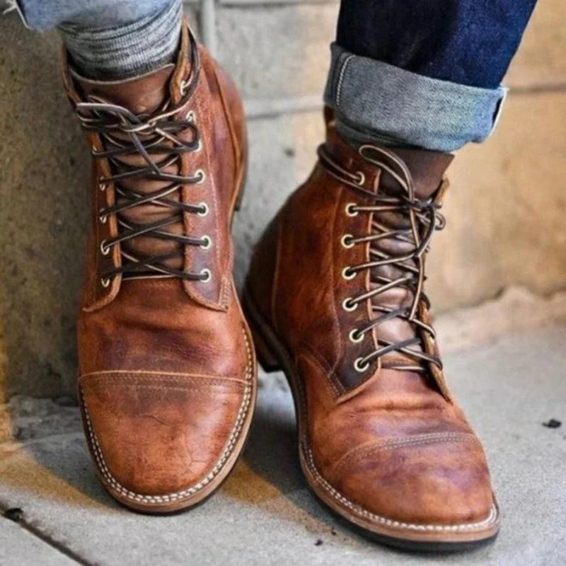 Levoire | Bottes en cuir avec un charme intemporel Braun