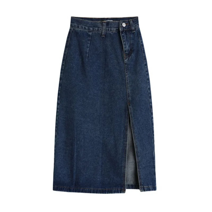 Levoire | Alijn Jupe Crayon En Bleu, Jupe En Jean Longue