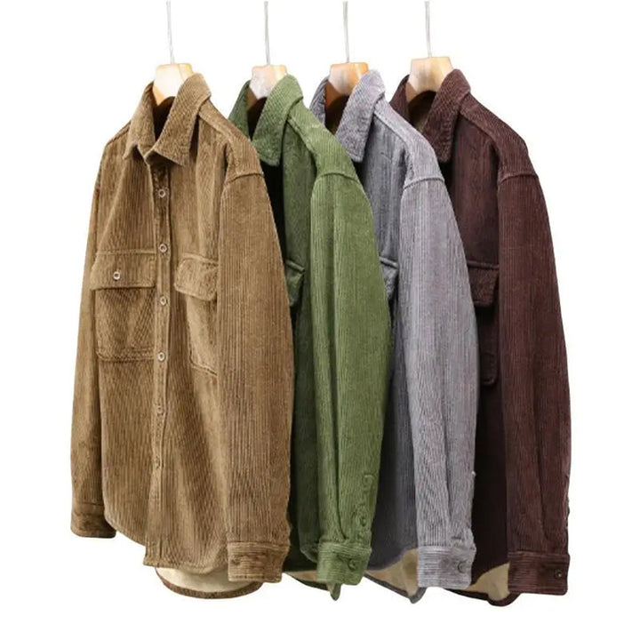 Levoire | Chemise D'Hiver En Velours Côtelé Pour Homme