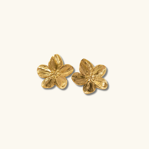 Levoire | Boucles D'Oreilles En Fleur Dorées