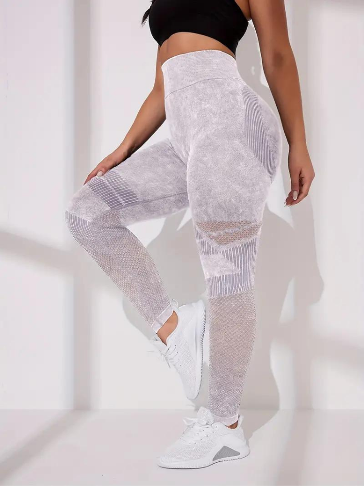 Levoire | Collants D'Entraînement Femmes Leggings De Sport Taille Haute Oma Gris