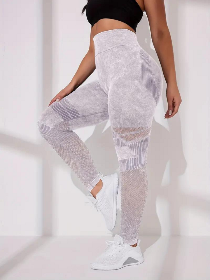 Levoire | Collants D'Entraînement Femmes Leggings De Sport Taille Haute Oma Gris