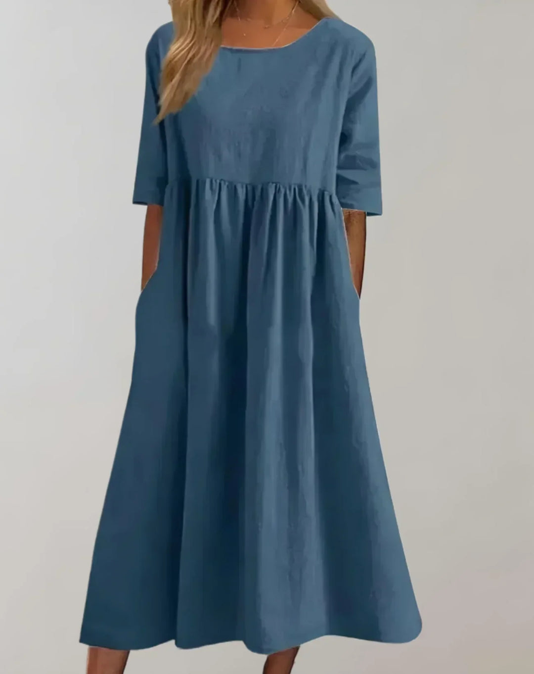 Levoire | Locker Sit Ex Dress En Coton Bleu