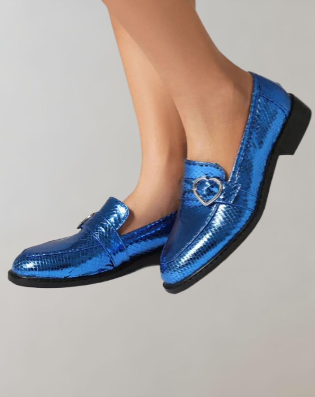 Levoire | Mocassins Brillants Pour Femmes Avec Design Structuré