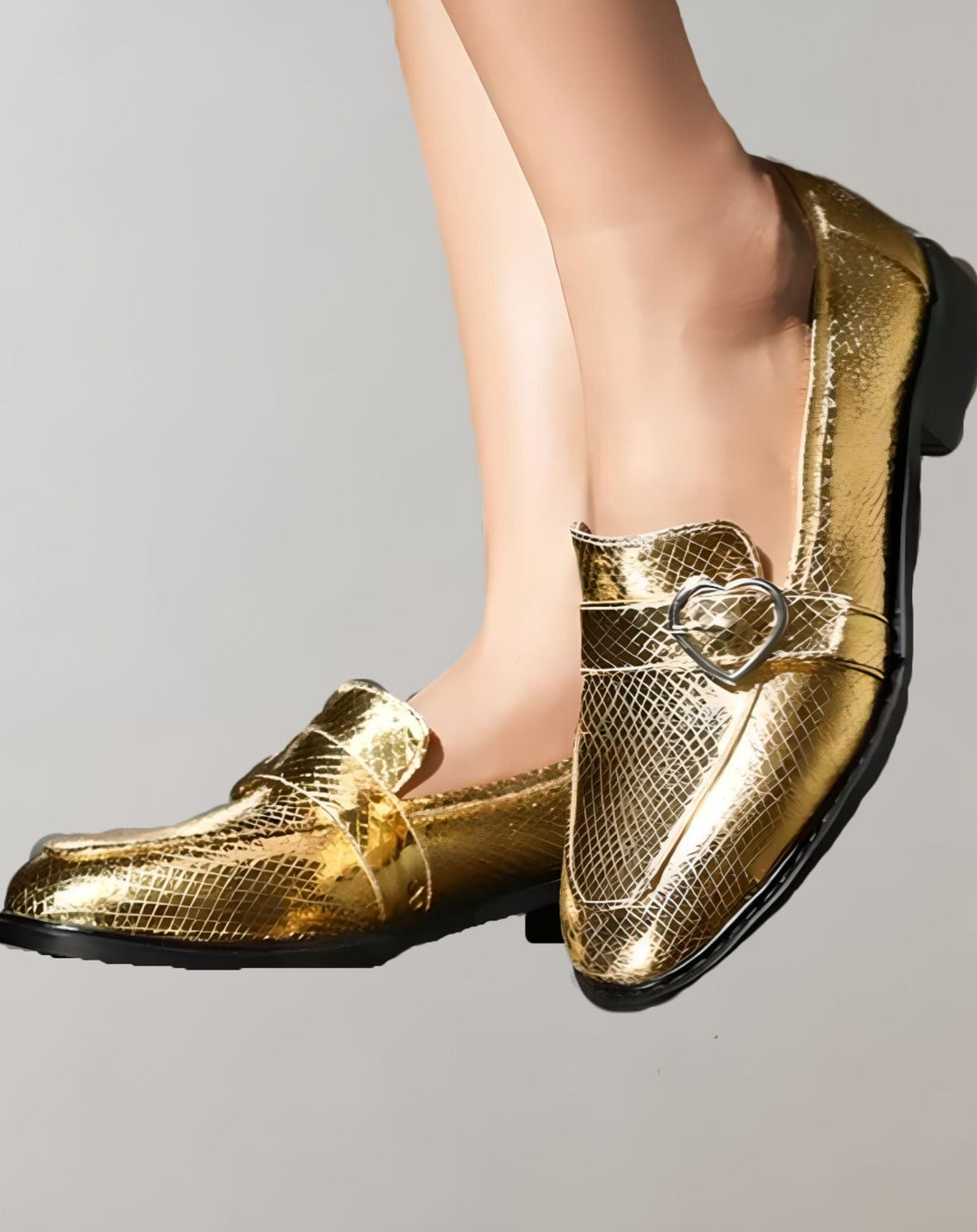 Levoire | Mocassins Brillants Pour Femmes Avec Design Structuré