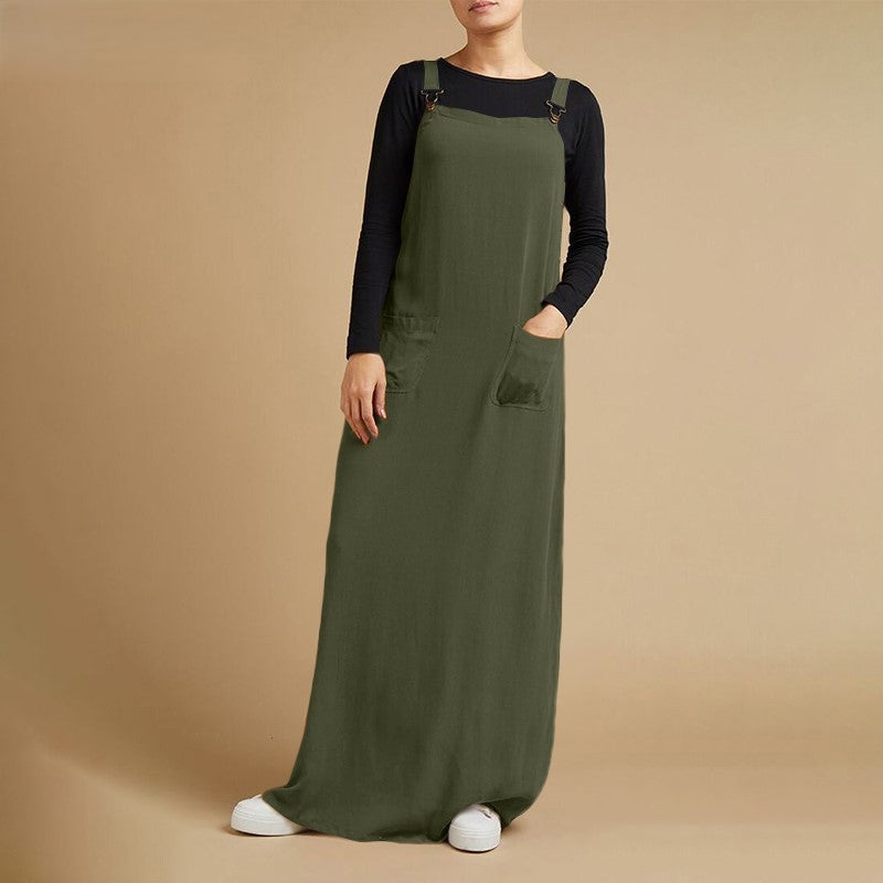 Levoire | Robe Maxi De Jardin Élégante Avec Bretelles Réglables