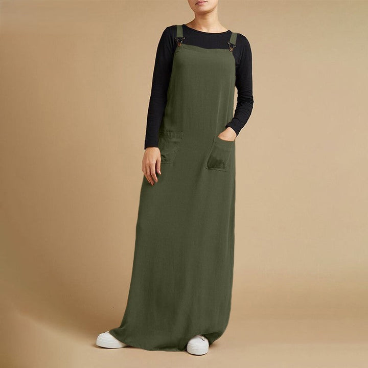 Levoire | Robe Maxi De Jardin Élégante Avec Bretelles Réglables