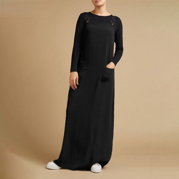 Levoire | Robe Maxi De Jardin Élégante Avec Bretelles Réglables