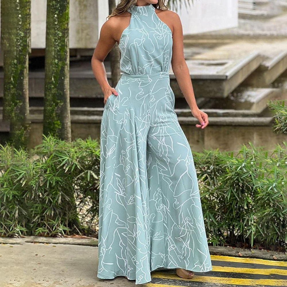 Levoire | Robe Ceinturée Sans Manches Femme Bleu