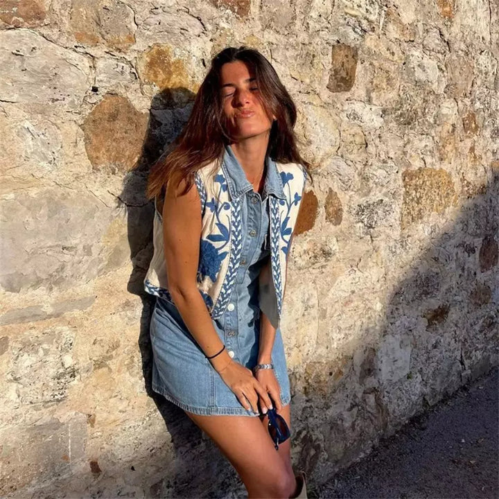 Levoire | Gilet fleuri