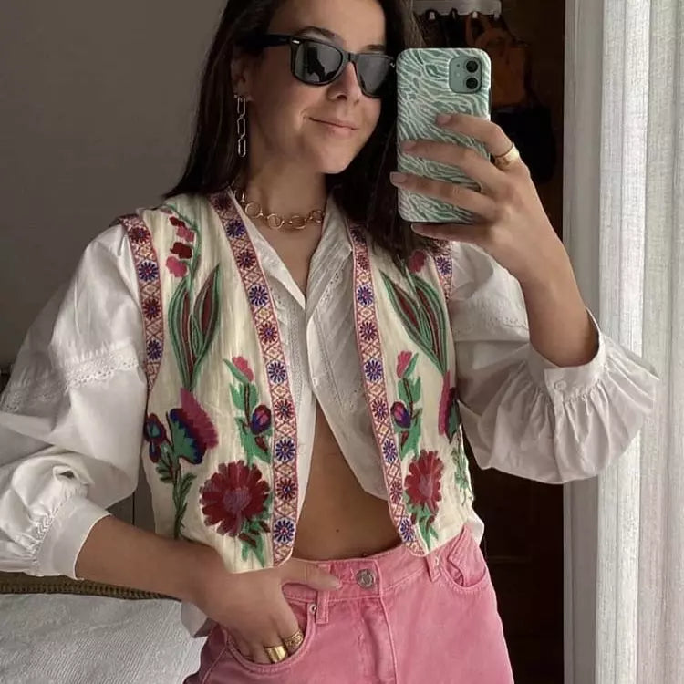 Levoire | Gilet fleuri