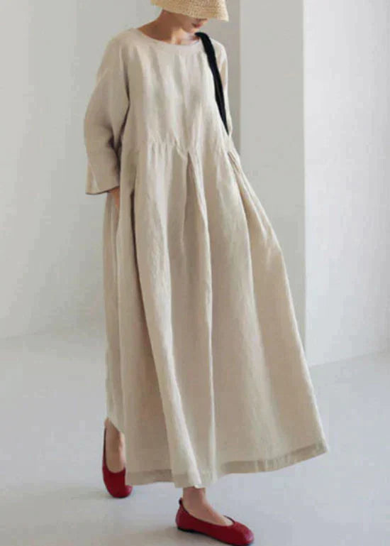 Levoire | Robes Patchwork De Poches Beige