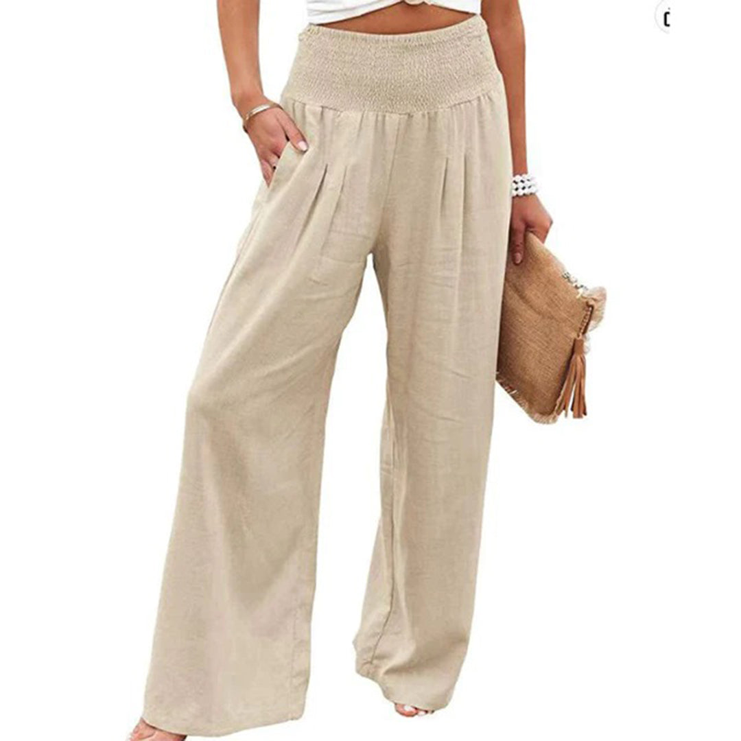 Levoire | Pantalon Élégant Parfait Pour La Saison Estivale Abricot