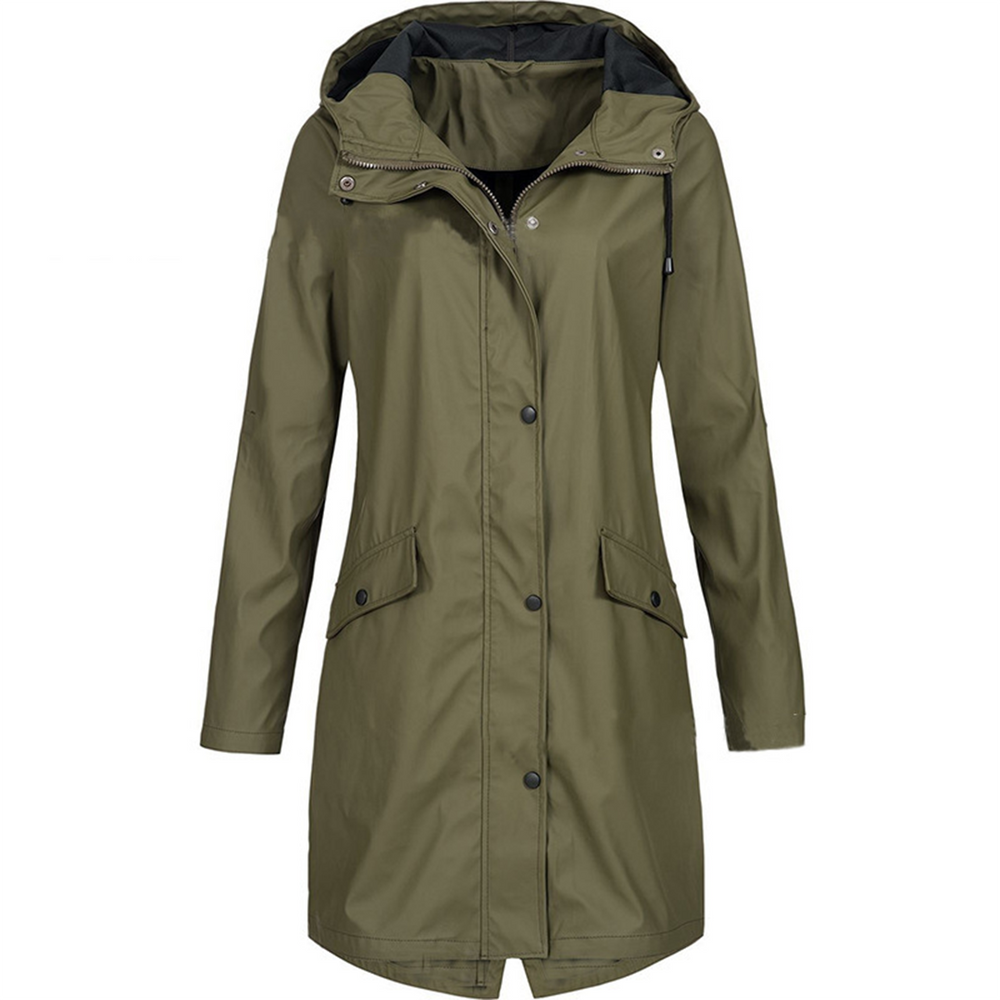Levoire | Veste de pluie élégante Vert de l'armée