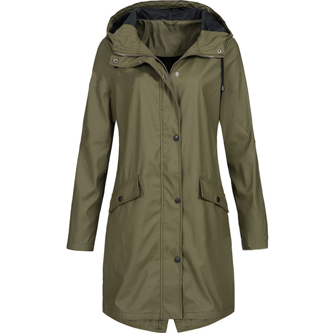 Levoire | Veste de pluie élégante Vert de l'armée