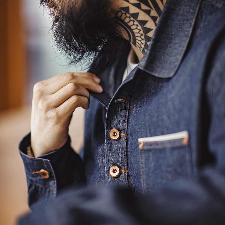 Levoire | Chemise En Denim Rétro Pour Un Confort Stylé