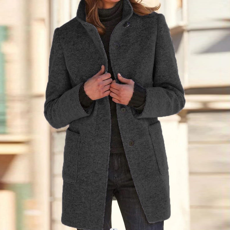 Åse - Manteau d'hiver plus chaud et moderne Noir