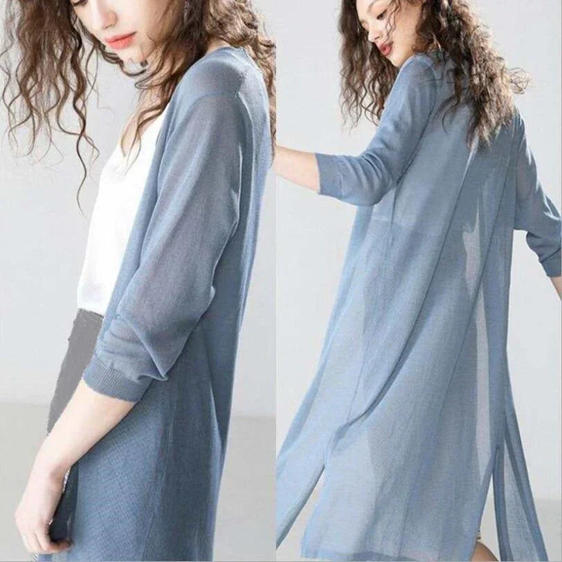 Levoire | Long Pull En Tricot Veste Vert clair