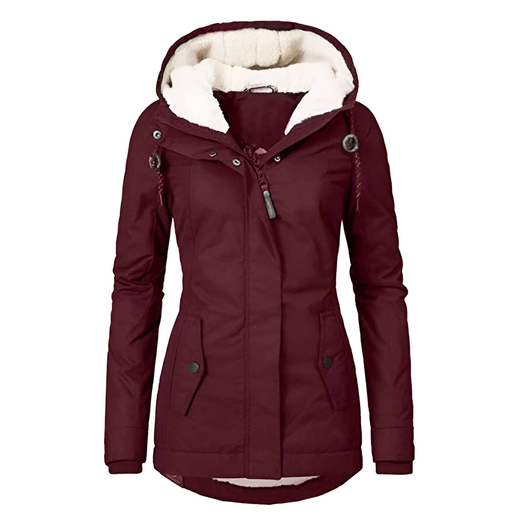 Levoire | Veste De Pluie Femme Avec Capuche Bordeaux
