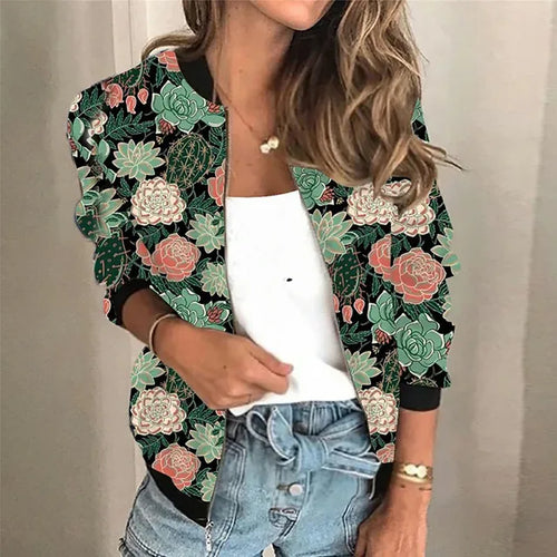 Levoire | Veste Bomber Avec Impression Graphique Pour Femmes
