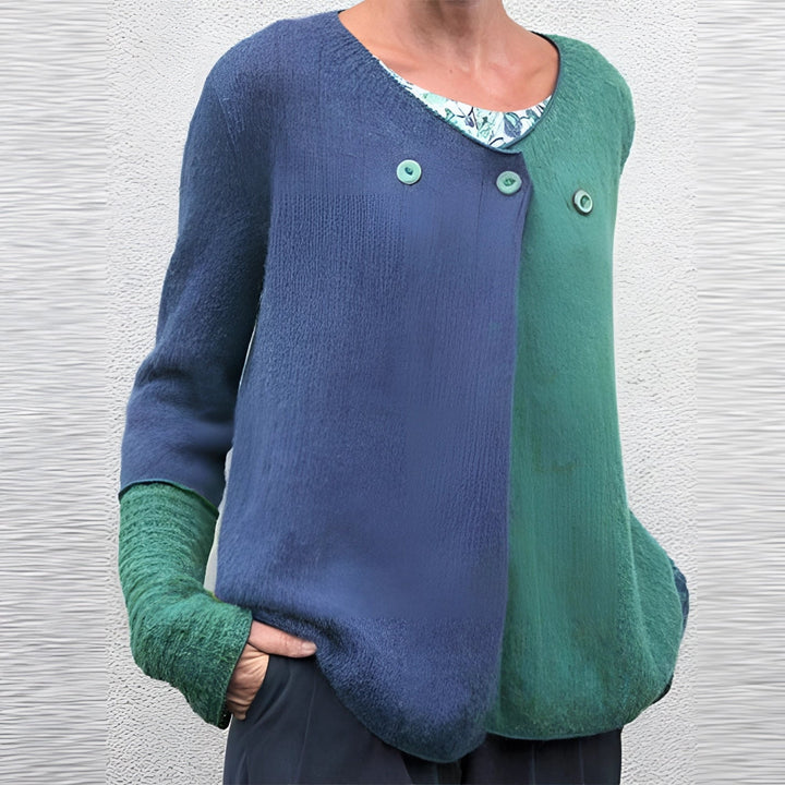 Levoire | Pull En Laine À Col Rond À Manches Longues Bleu