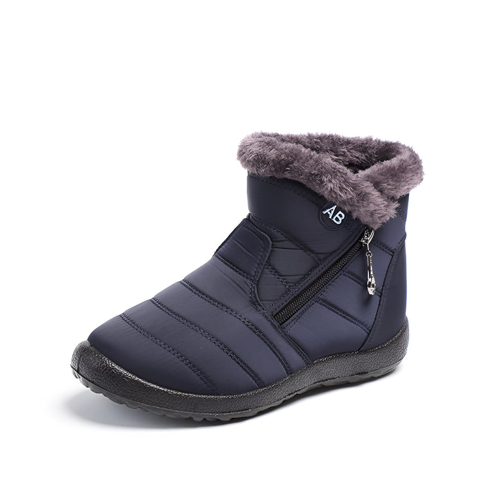 Levoire | Chaussures Imperméables Lisses Avec Fermeture Éclair Bleu foncé
