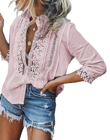 Levoire | Belle Blouse En Dentelle Au Design Élégant Ruusun
