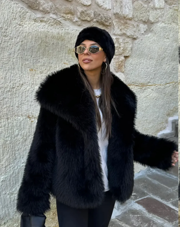 Levoire | Veste femme en simili cuir Noir