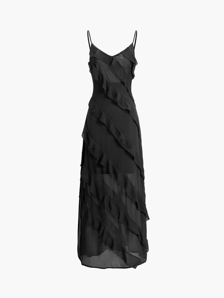 Levoire | Élégante robe longue à volants