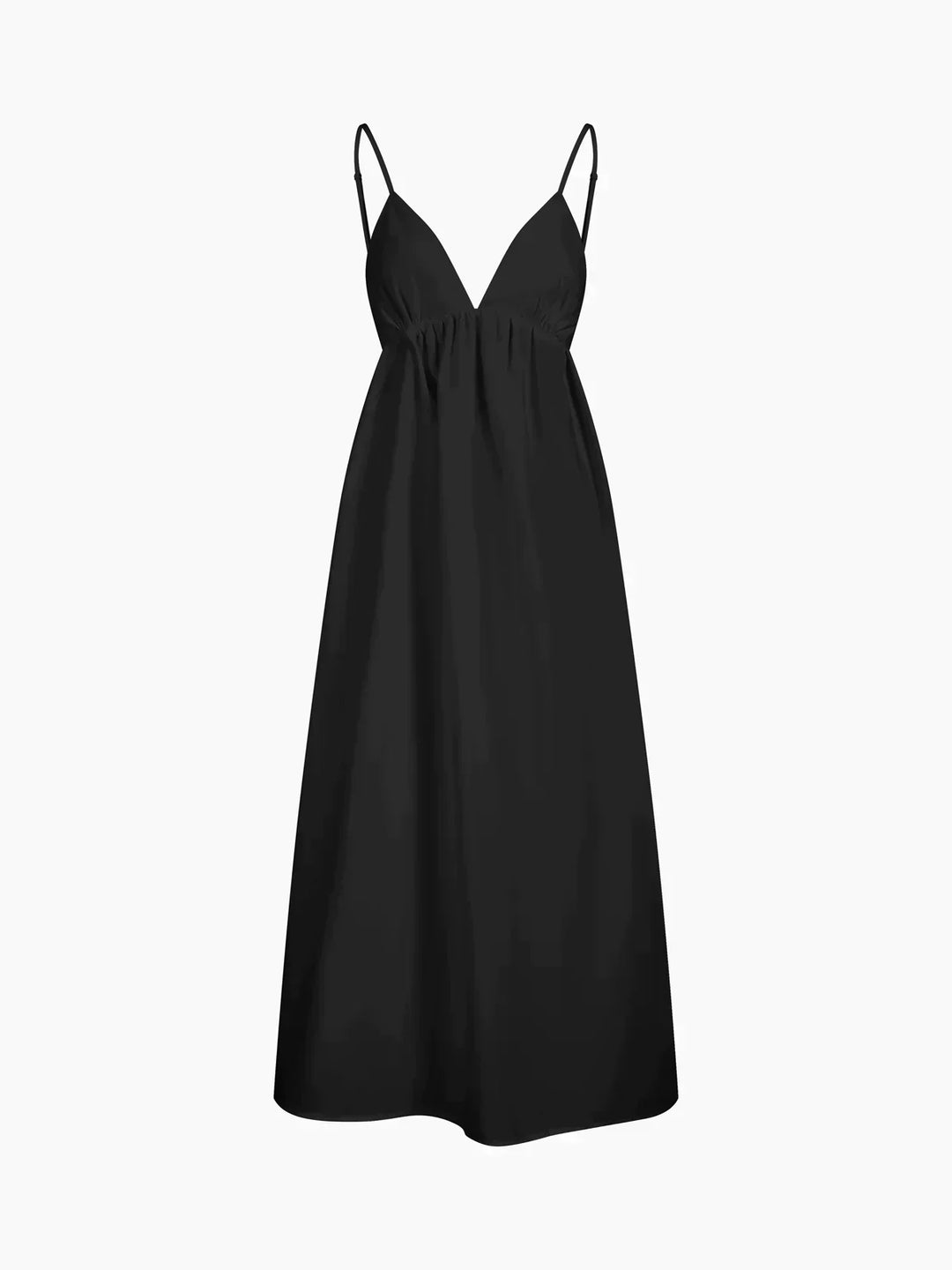 Levoire | Été Manches Courtes Robe Classique Mode Décontractée Léger Noir