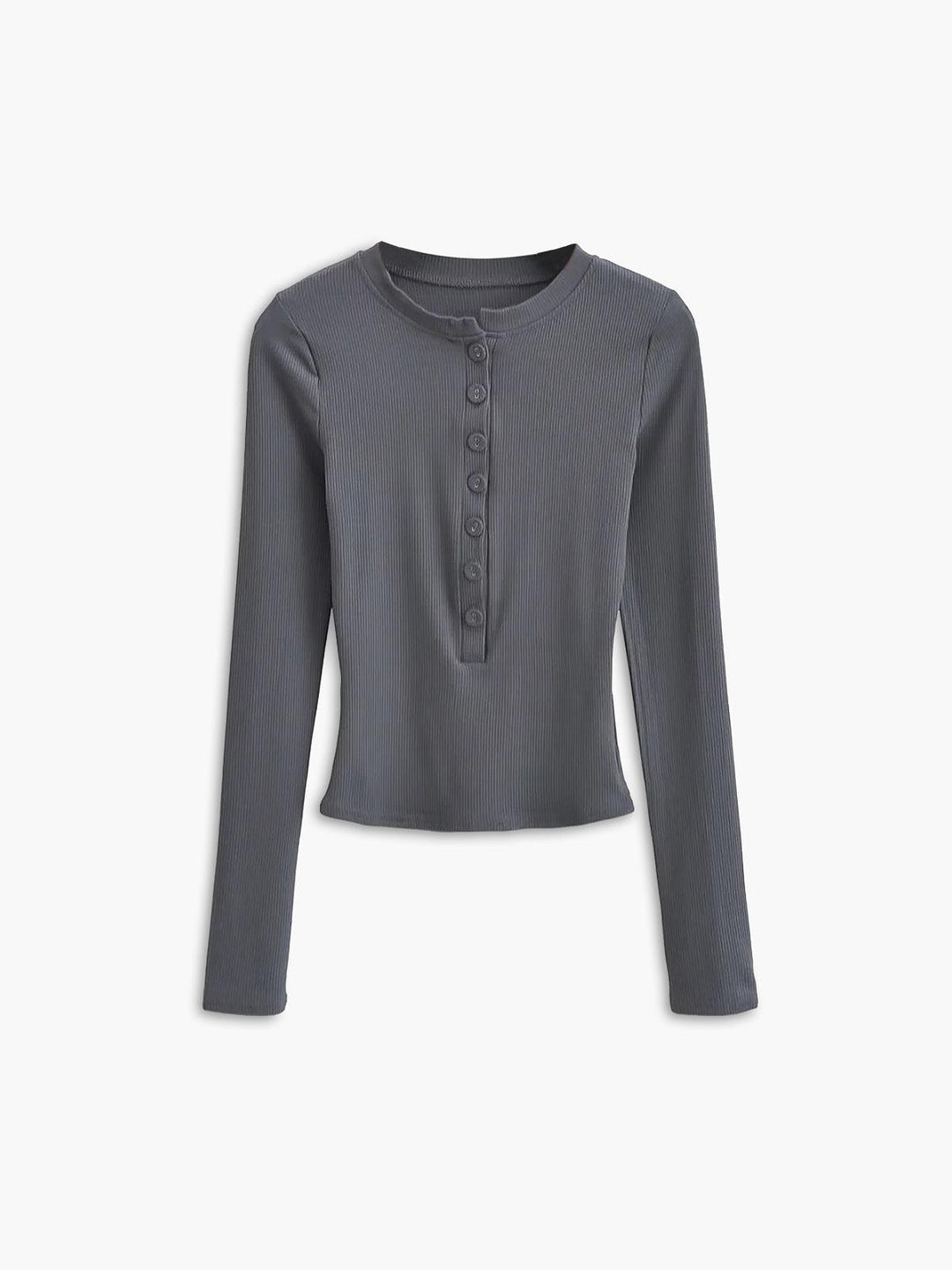 Levoire | Chemise À Manches Longues Avec Fermeture À Boutons Gris