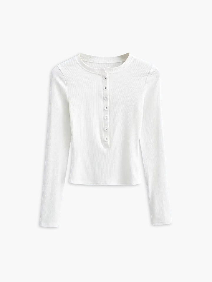 Levoire | Chemise À Manches Longues Avec Fermeture À Boutons Blanc