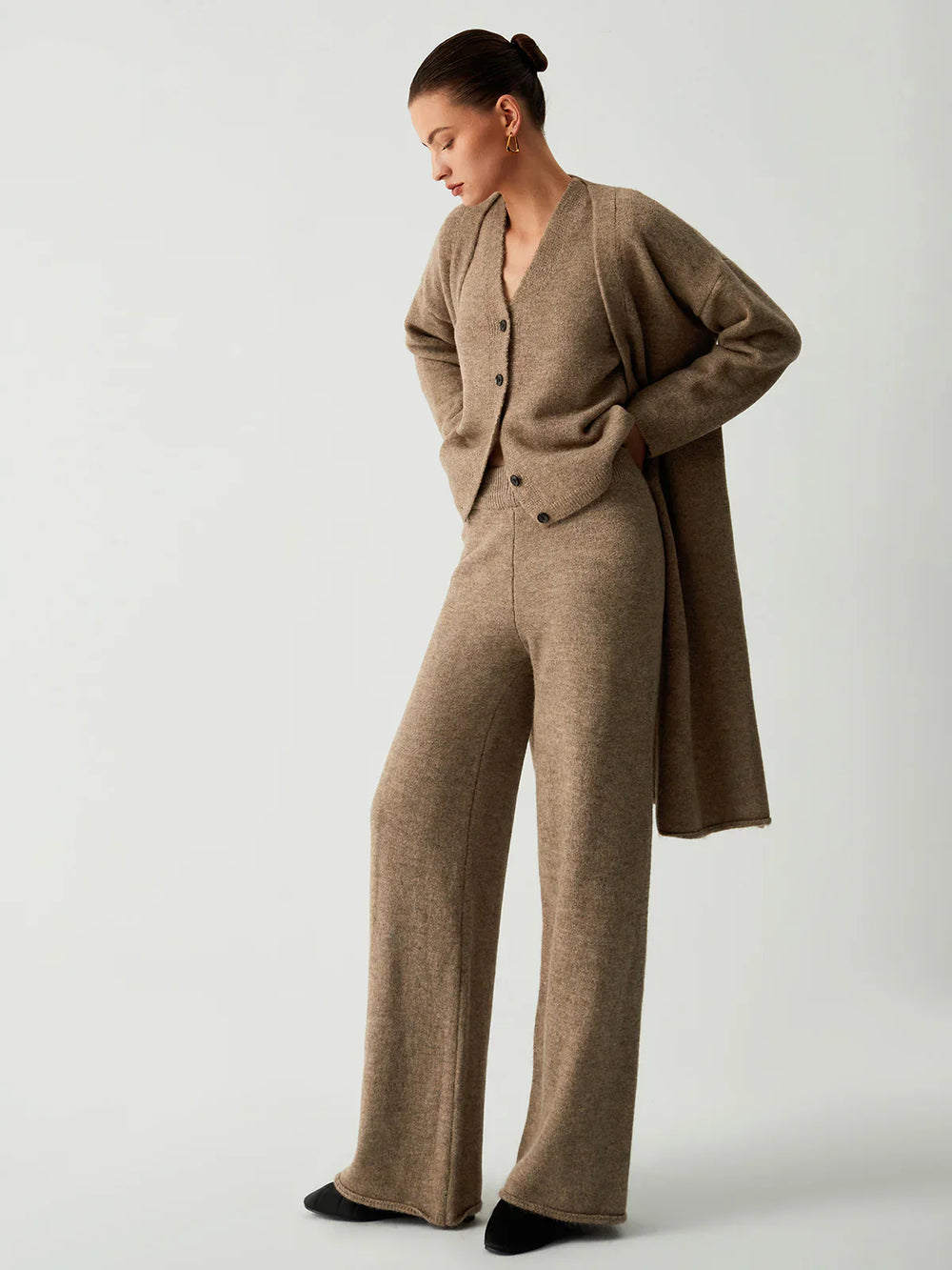Levoire | Pull-Over À Capuche Long Ensemble Trois Pièces