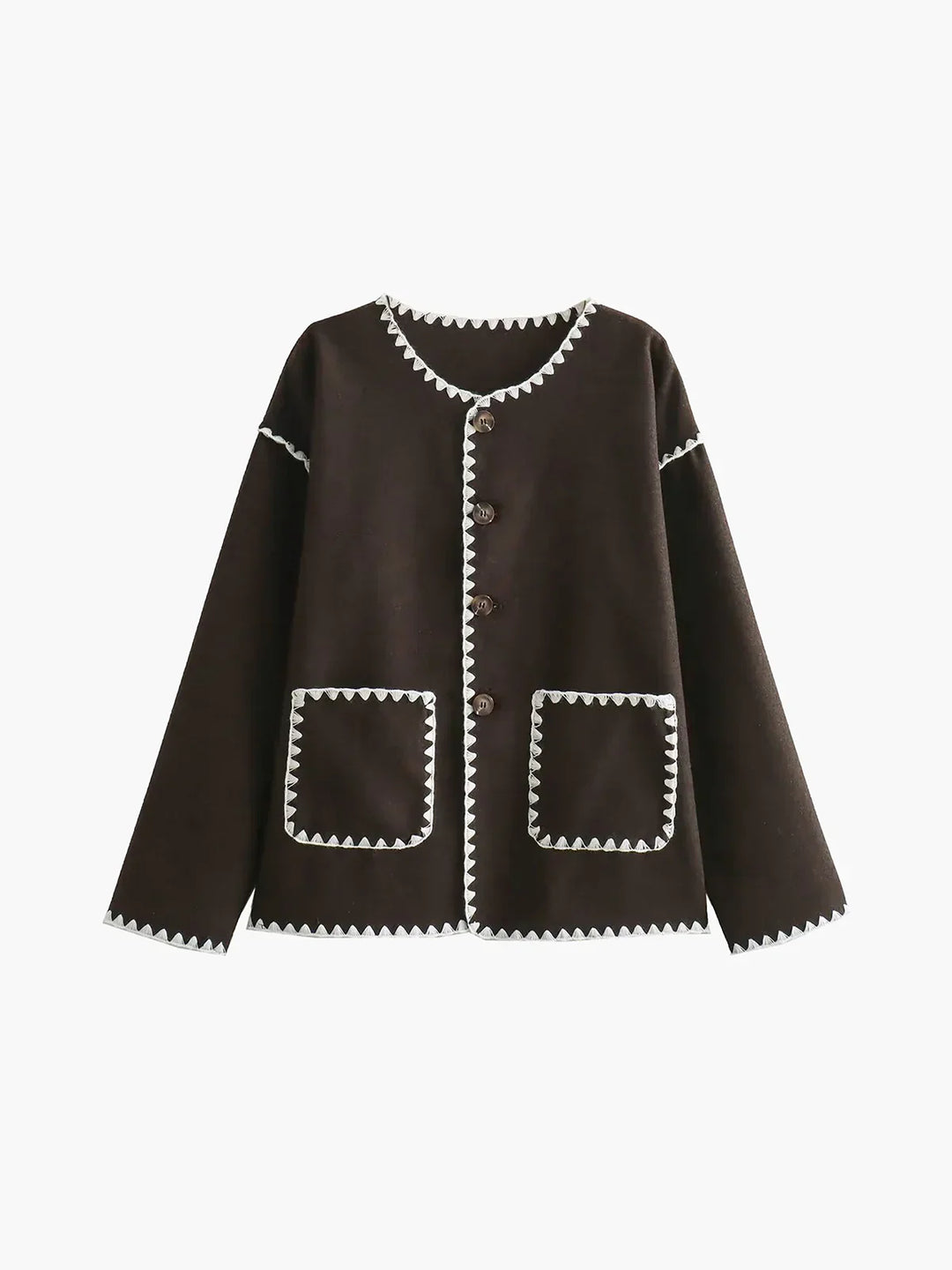 Levoire | Manteau À Panneau Contrastant Essentiel Plus Chaud Braun