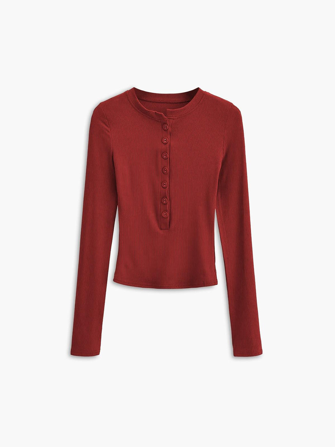 Levoire | Chemise À Manches Longues Avec Fermeture À Boutons Rot
