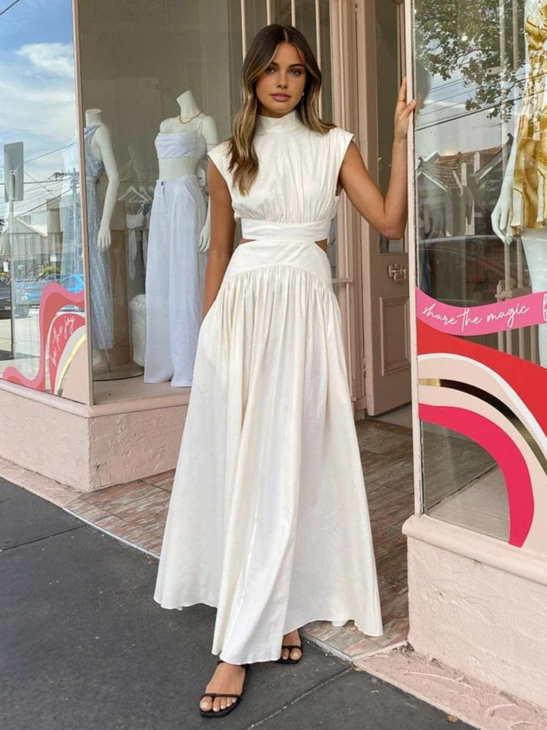Levoire | Robe Maxi Avec Découpe Taille Pour Femmes
