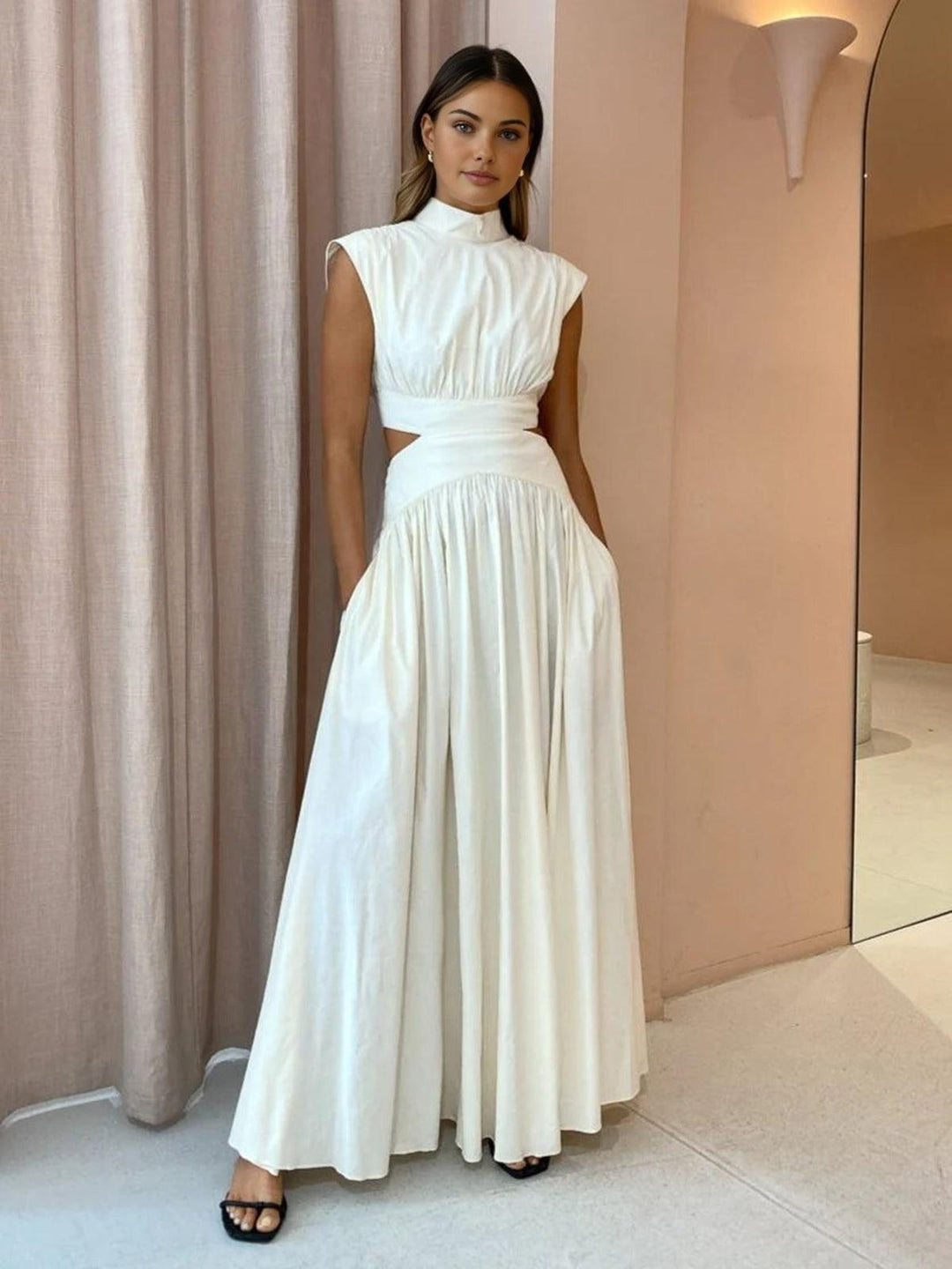 Levoire | Robe Maxi Avec Découpe Taille Pour Femmes