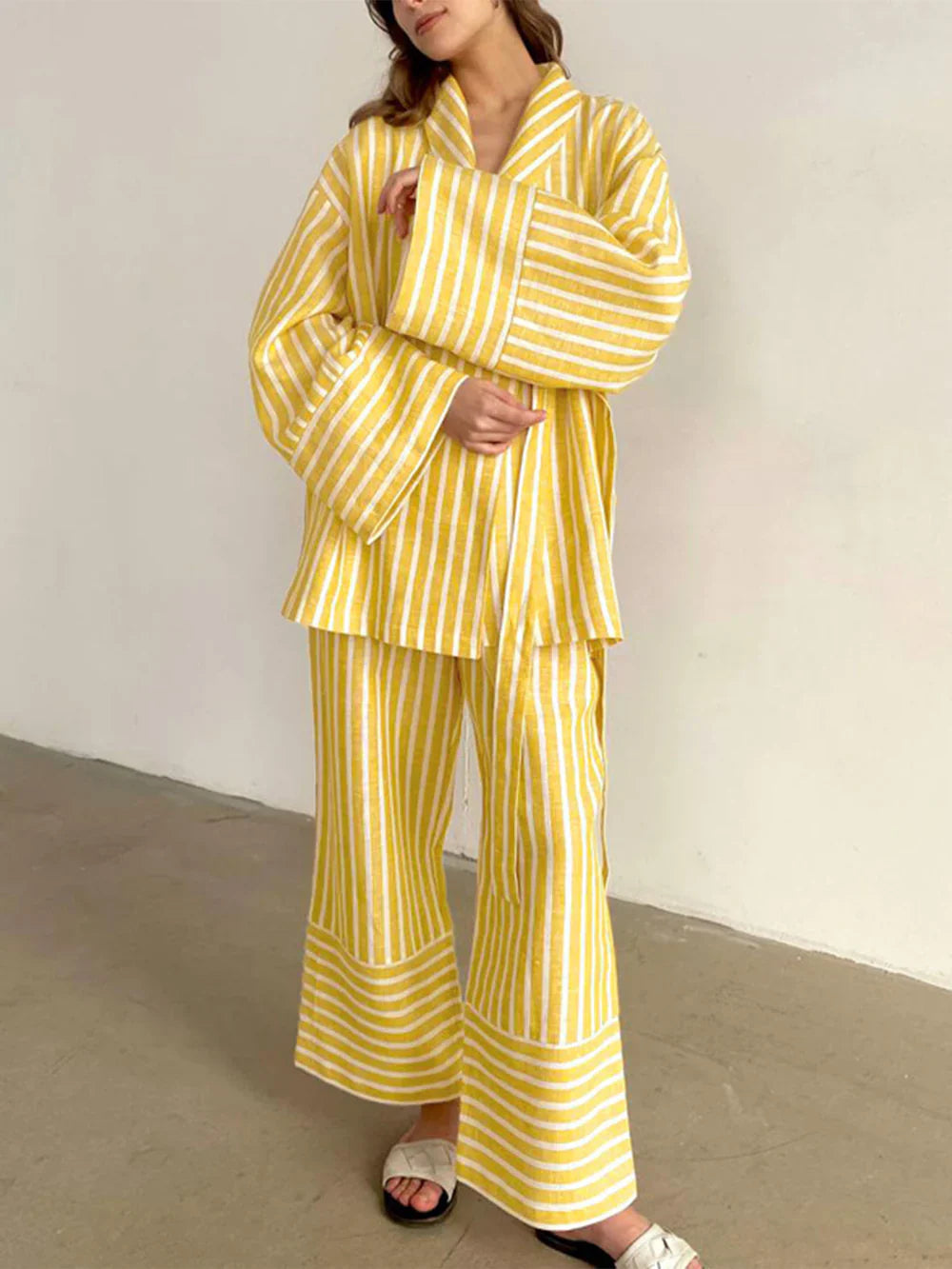 Levoire | Ensemble Confortable Deux Pièces Pour Femmes Jaune