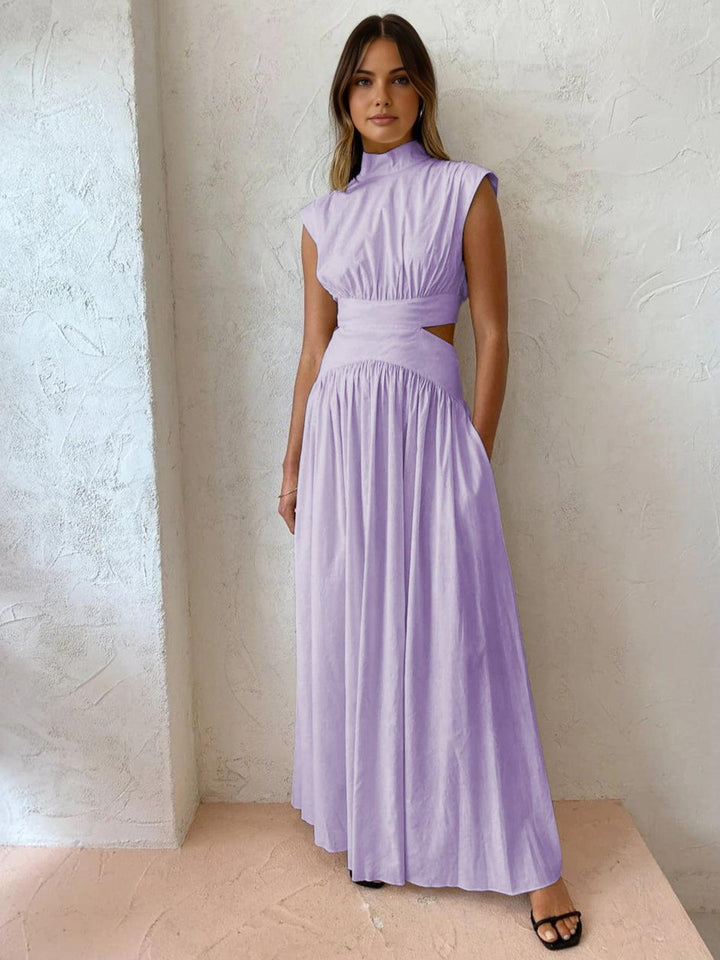 Levoire | Robe Maxi Avec Découpe Taille Pour Femmes Lilas