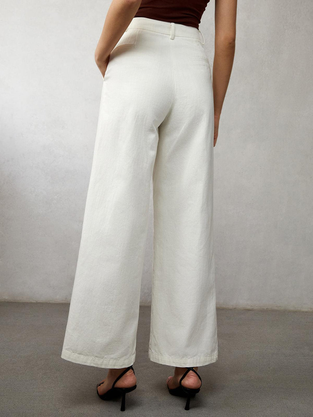 Levoire | Pantalon En Jean Large Ajusté Au Corps Pour Femmes Style Élégant Et Décontracté
