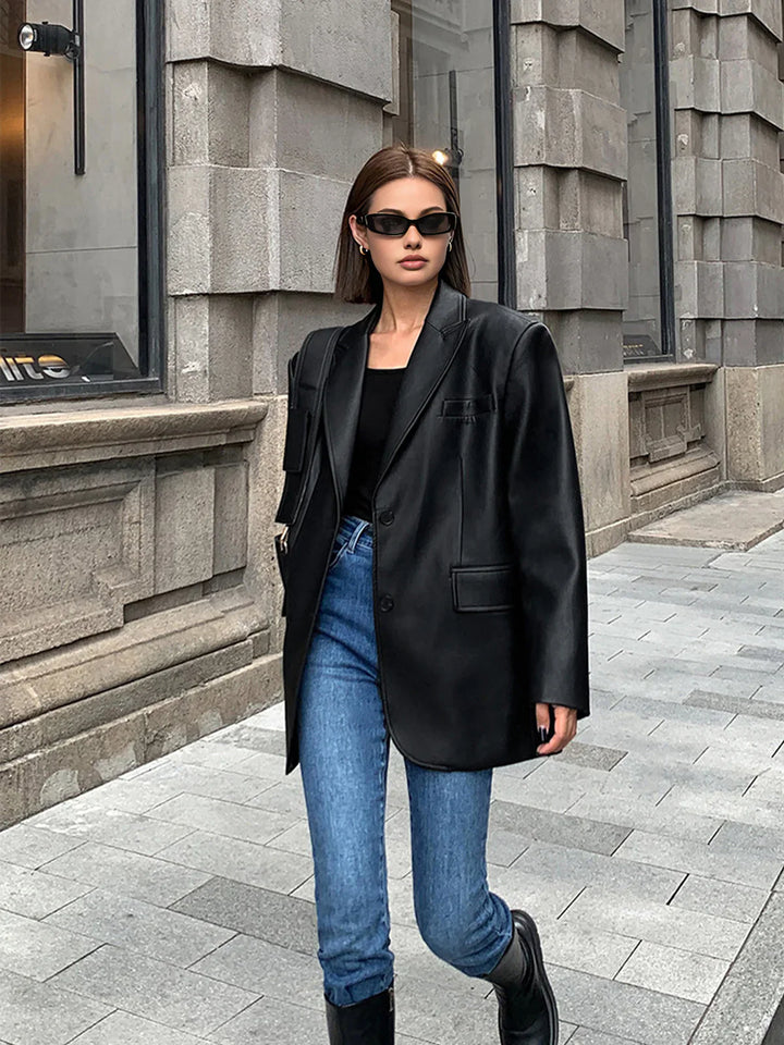Levoire | Blazer En Cuir
