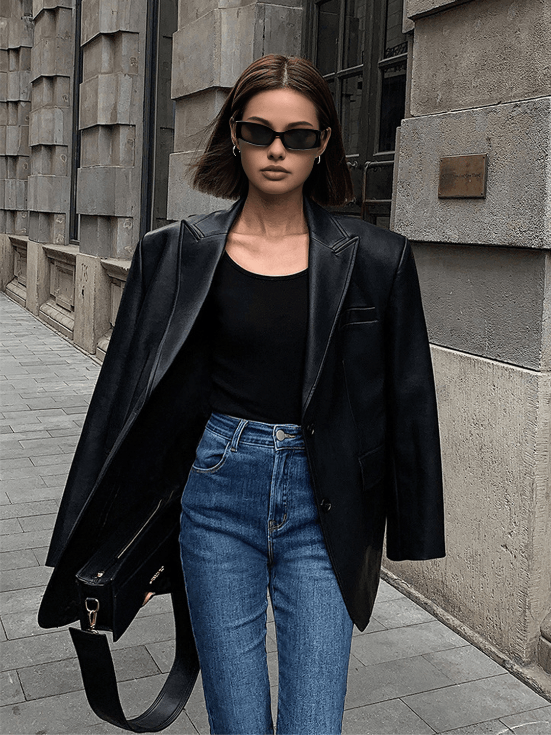 Levoire | Blazer En Cuir Polyvalent