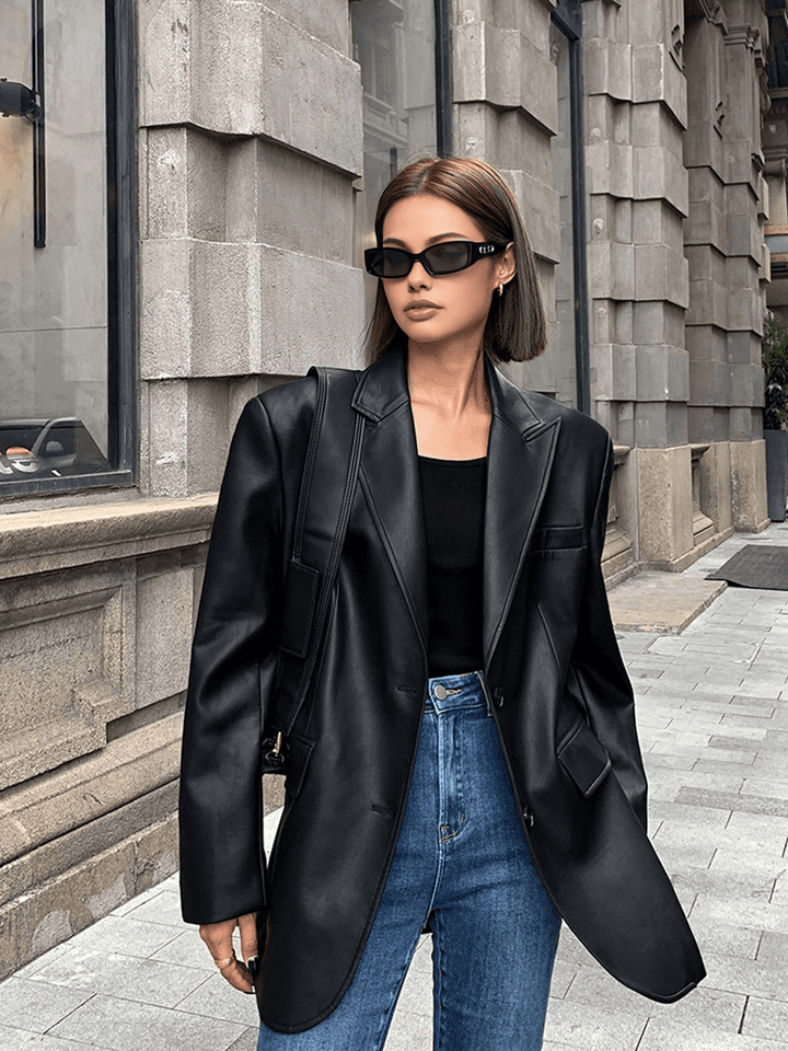 Levoire | Blazer En Cuir Polyvalent