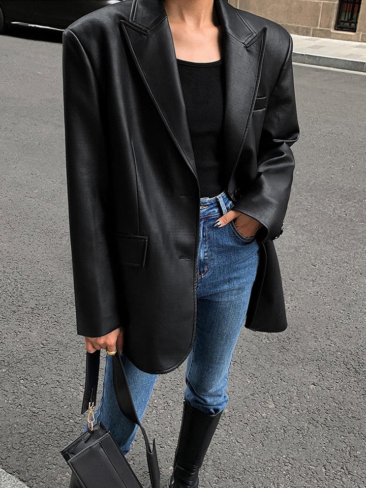 Levoire | Blazer En Cuir Polyvalent